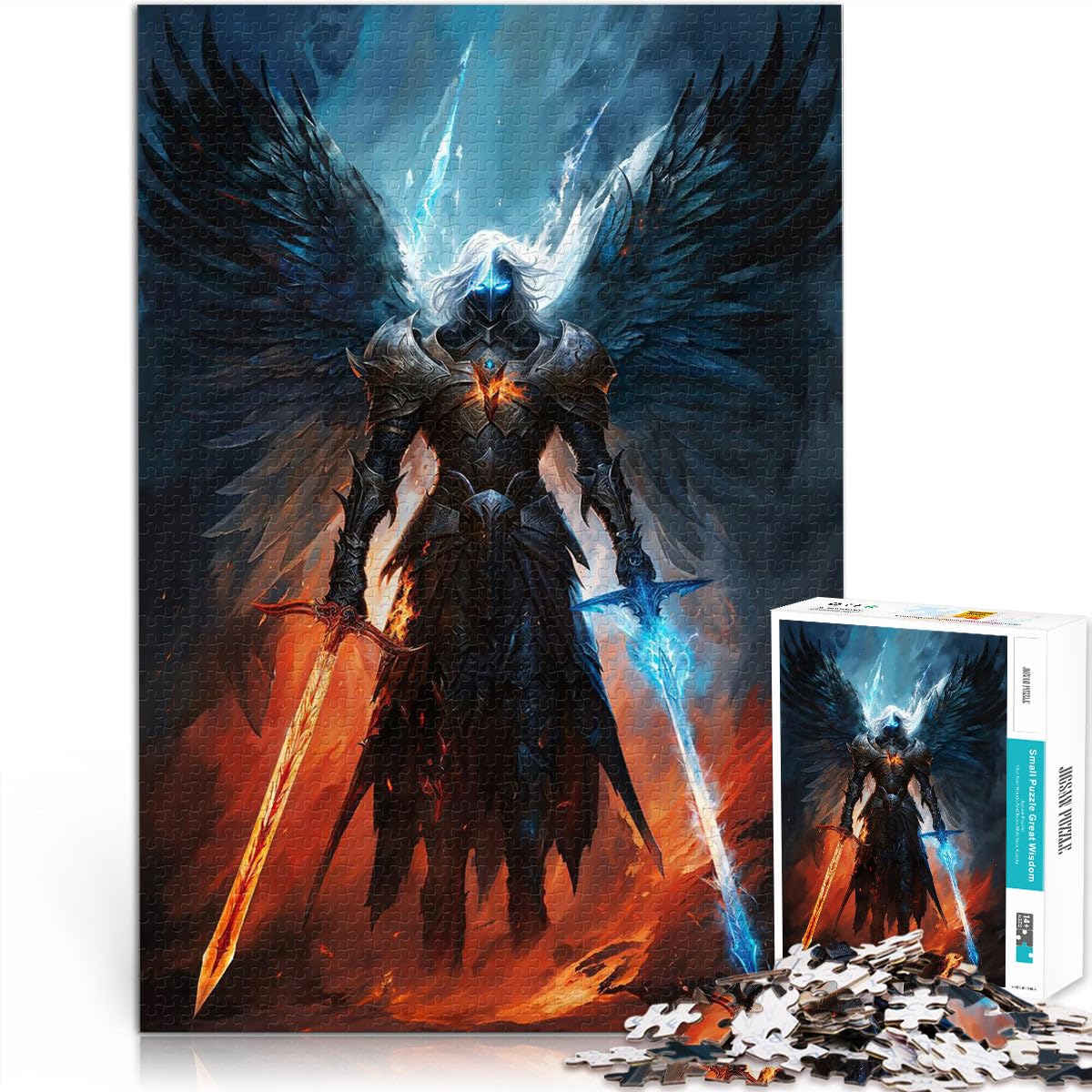 1000 Piece Jigsaw Puzzles for teenagers Jigsaw Archangel of Justice Stressabbau Geburtstagsgeschenk, Geschenke38x26cm — image 1