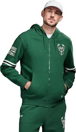 Suéter com capuz X Nba Officially Licensed Men's Full-zip Up Long Sleeve Hooded Fleece Sweatshirt GAME 7Masculino