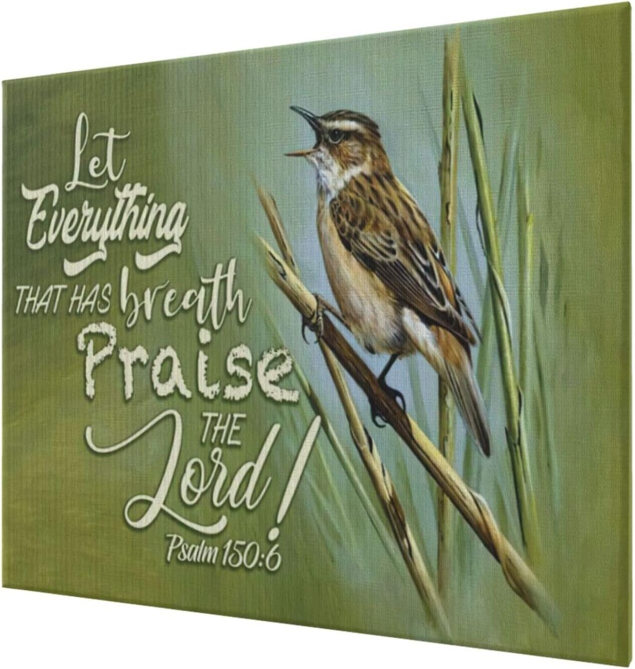 Amazon.com: Let Everything That Has Breath Praise The Lord Psalm 150:6  Frameless Decorative Painting Personality Canvas Wall Art Living Room  Posters Bedroom Painting For Bedroom Artwork Canvas Prints 12X18 Inch:  Posters &