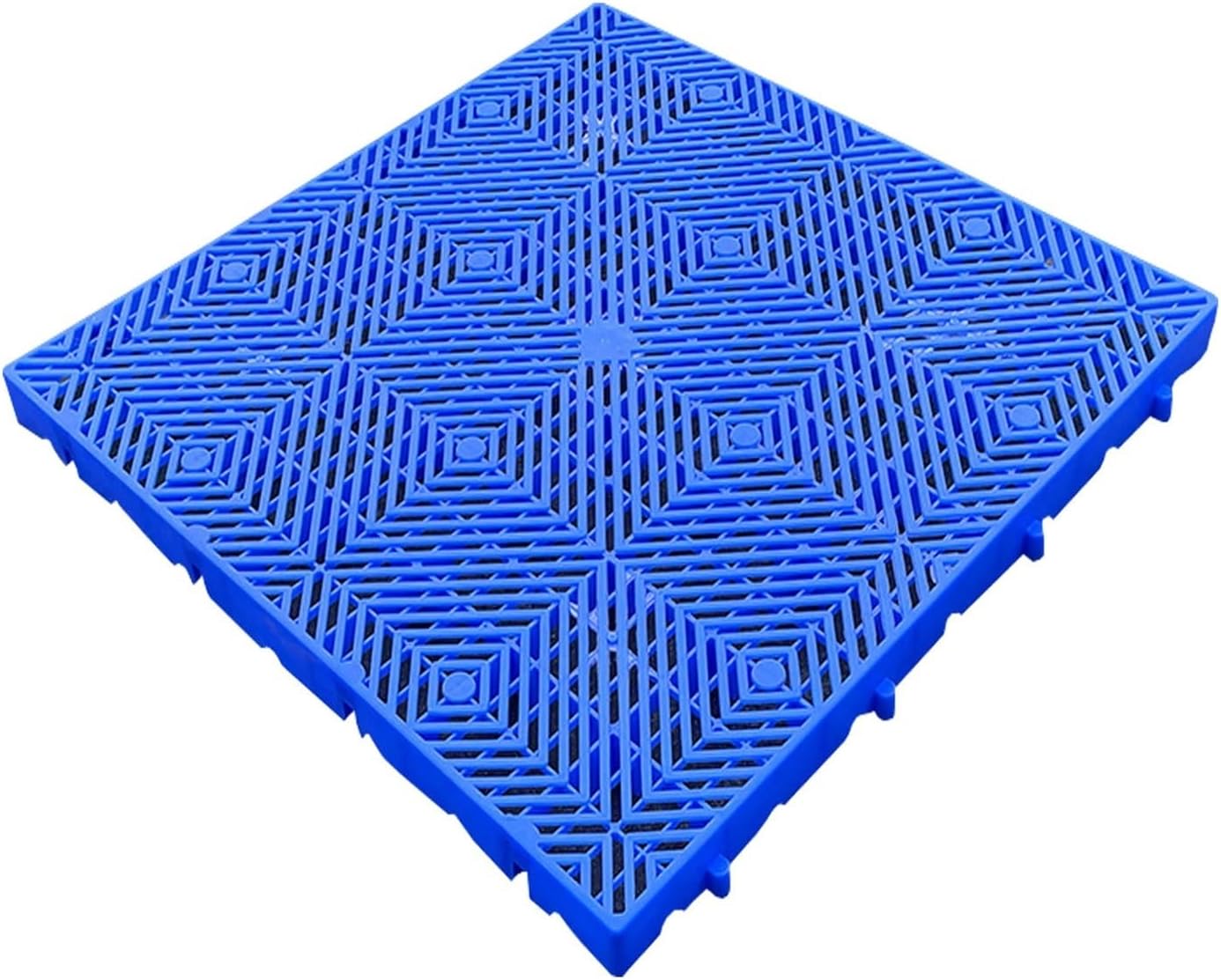 Plastic Pallet, Lightweight Nestable Blue Plastic Pallet, Mini Moisture-Proof Grids Floor Pallet, for Restaurant Kitchens Shops Supermarket Basement Storage Warehouse(50x50x3cm) (