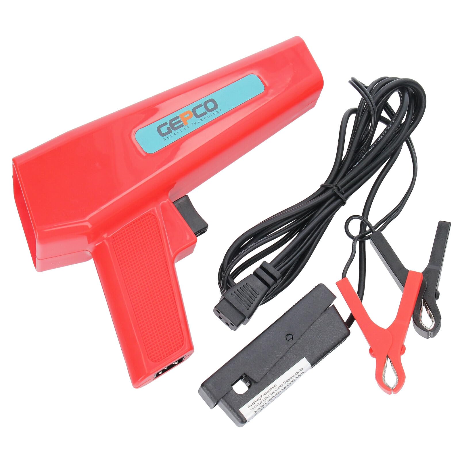 GEPCO Pistolet lumineux d'allumage - Pistolet flash - Outil de réglage - Lampe stroboscopique - 12 V/10 W - Outil de voiture professionnel universel - Véhicules à essence 12 V