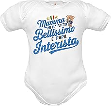 Inter Mom Made Me Beautiful and Dad Interista Funny Baby Bodysuit