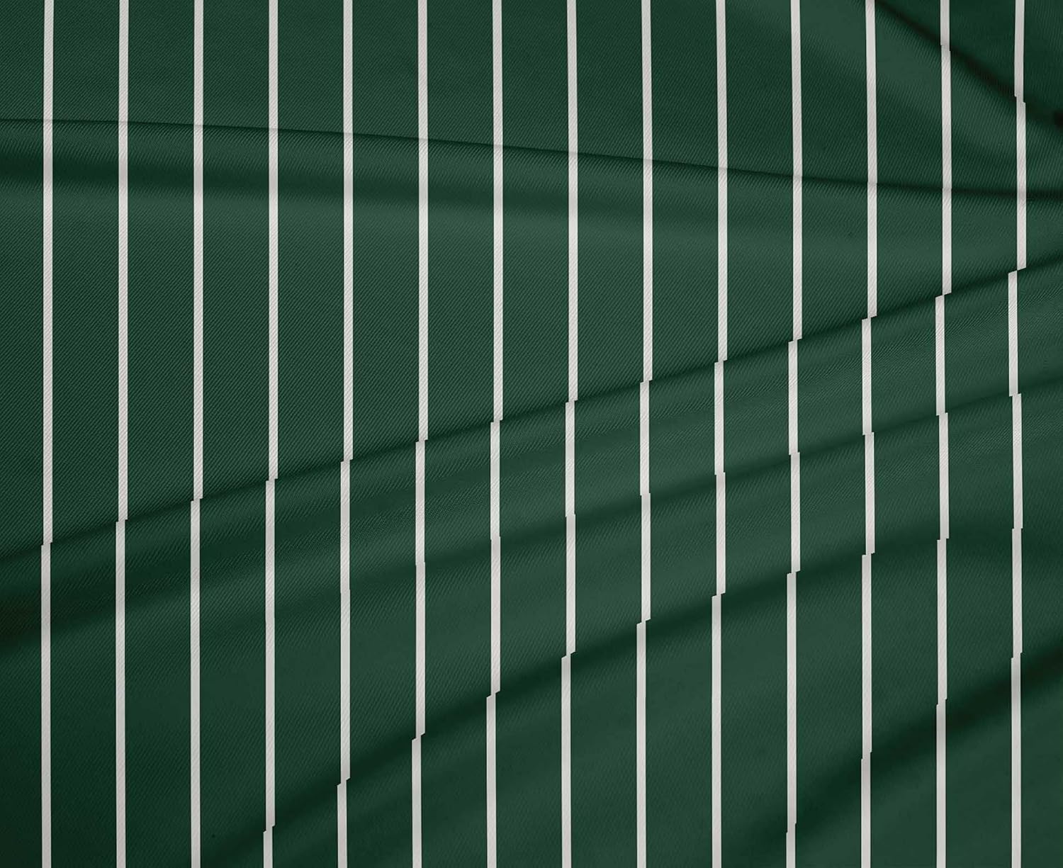 oneOone Polyester Spandex Dark Teal Green Fabric Stripes Quilting Supplies Print Sewing Fabric by The Yard 56 Inch Wide