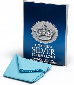 Goddard's Silver Polish Cloth - Cotton Polishing Cloth for Cleaning Silver Jewelry, Gold, Dinnerware, Silverware, Antiques to Maintain their Shine, Protect & Clean