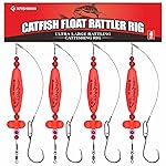 Catfish-Rig-for-Bank-Fishing-Catfishing-Tackle-Floats-with-Rattler-Santee Cooper Rig Equipment(Red-3 inch)