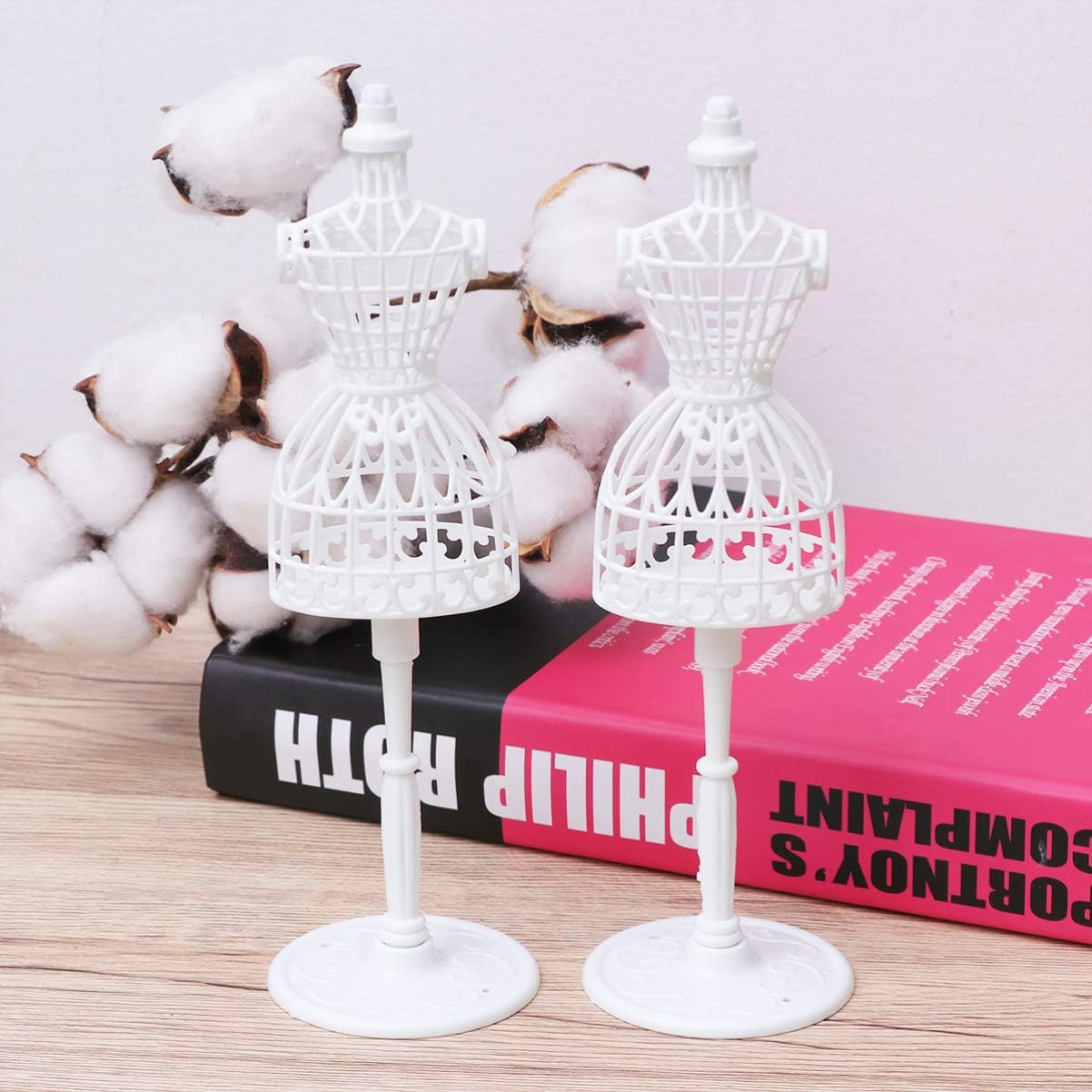 10Pcs Mini Doll Clothes Mannequin Hollow Art Model Rack Creative Mannequin Stand for Miniature Clothing Display Doll Model Support Holder for Dress and Accessories