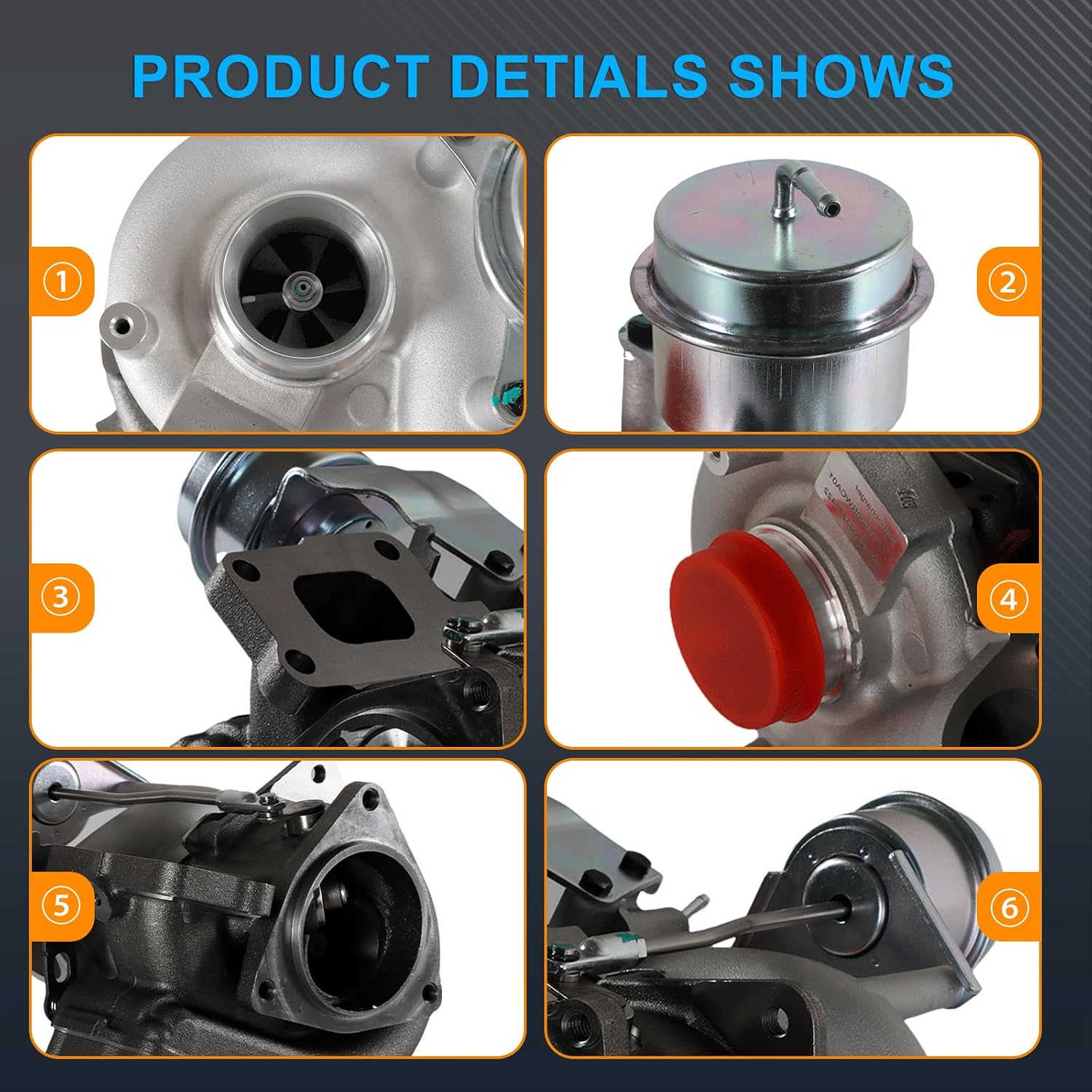 Turbocharger 18900-RWC-A01 for Acura RDX 2007-2012 Honda M-DX 2.3L K23A1 Engine Direct OE Replacement Replaces 18900-RWC-A062-M3