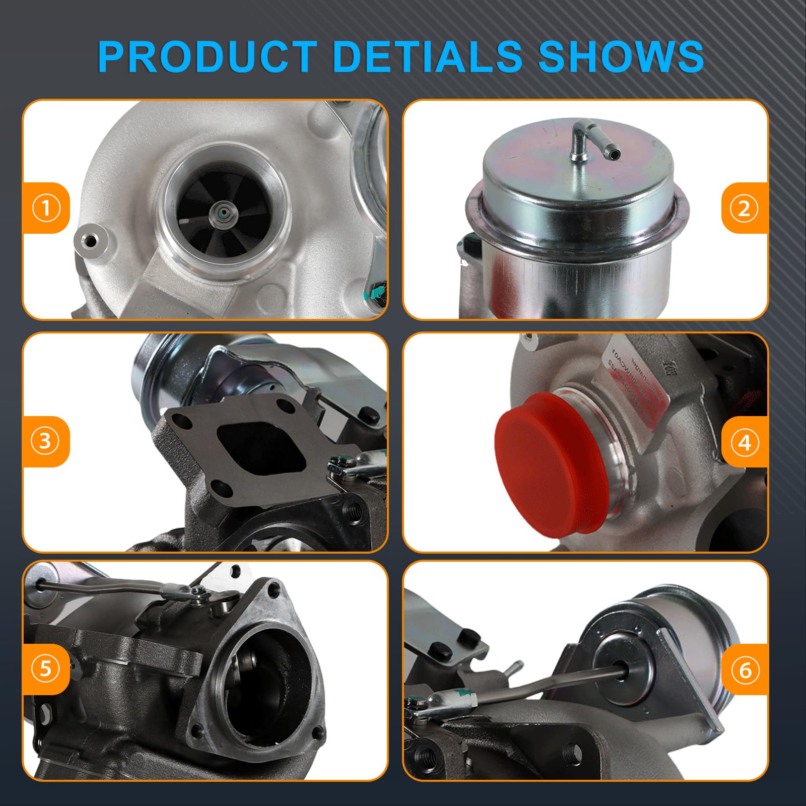 FUTAIHE Turbocharger Turbo 49389-01043 Fit For Acura RDX, Honda MDX 2007 2008 2009 2010 2011 2012 2.3L 49389-01020 TD04HL, Turbochargers - Canada - View #4