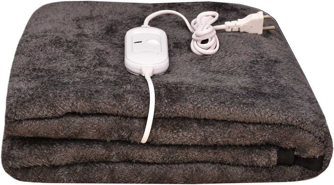BHAVEN CREATIONS Made in India Premium Single Electric Bed Warmer ( 76 X 152 cm, Grey )