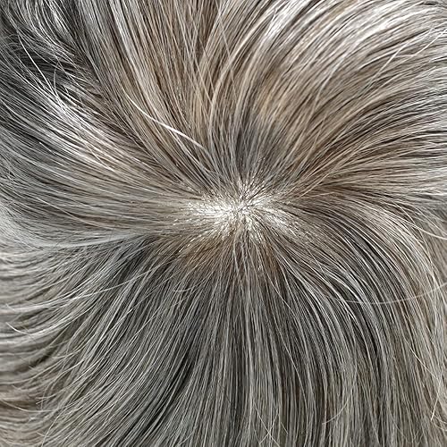 Miniatura 10 de Toupee - Pieza de pelo para hombres, sistema de cabello humano 100% real, extensiones de cabello de aspecto natural para hombres, unidades de