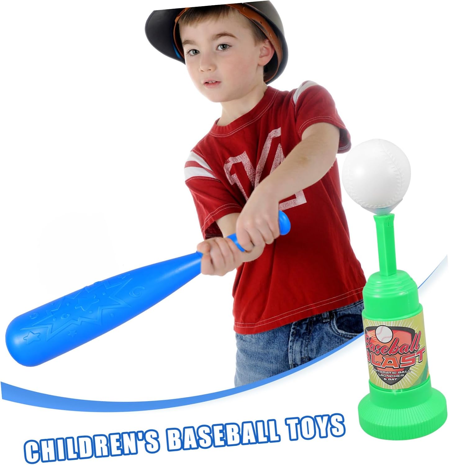 Garneck 1 Set Baseball Pitcher Automatic Ejection Baseball for Outdoor Fun Batting Skills Coordination Lightweight Portable for Parties Backyard Activities