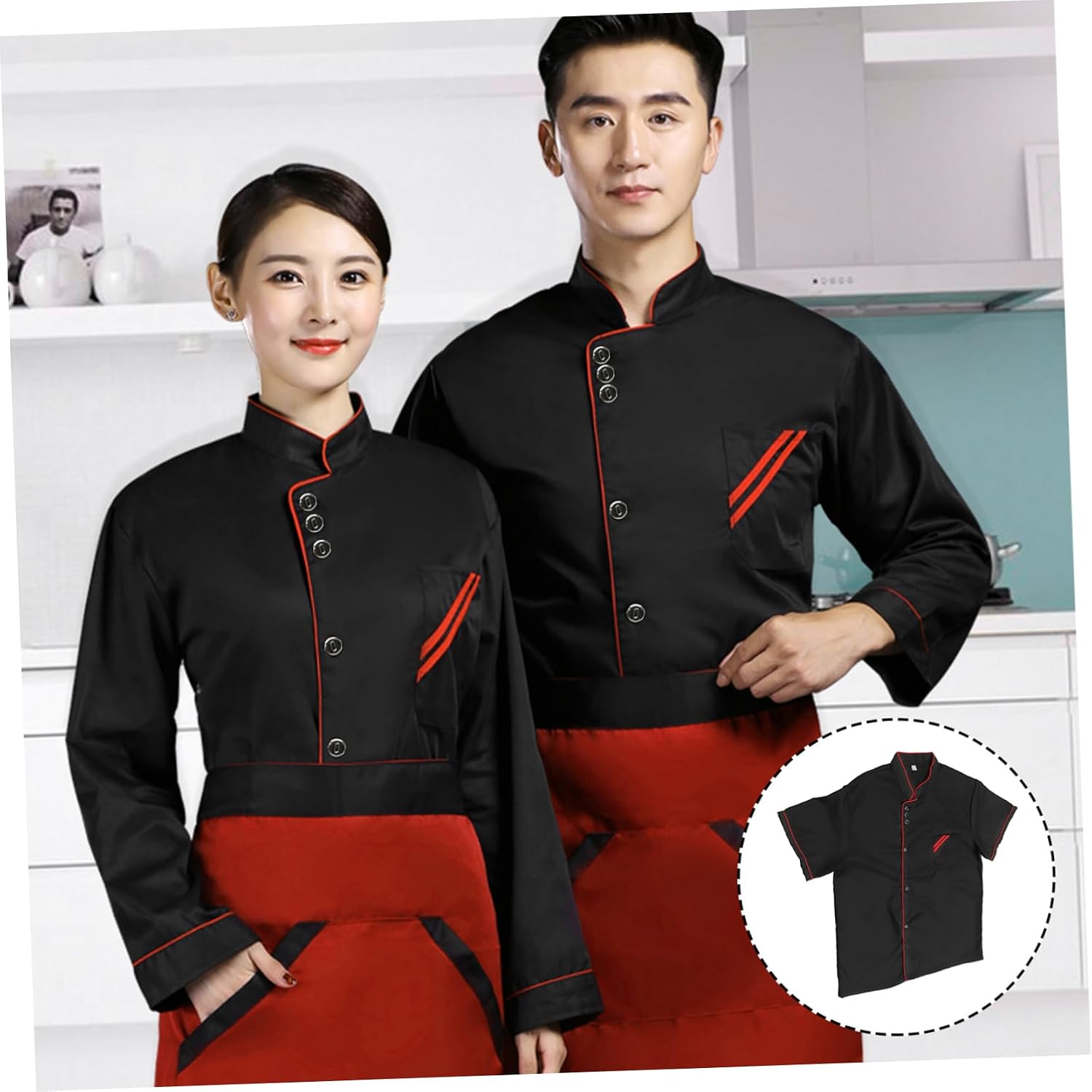 Casual Loose Chef Clothing Chef Catering Shirt Chef Costume Man Shirt Chef Coat Restaurant Chef Coat Men
