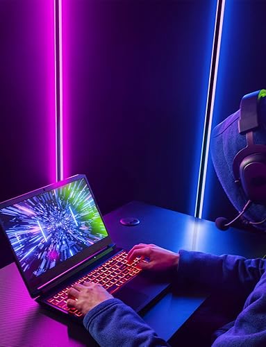 Miniatura 2 de Lámpara de pie LED inteligente de doble cara, RGB 16 millones de colores, sincronización de música, perfecta para cualquier habitación en cualquier