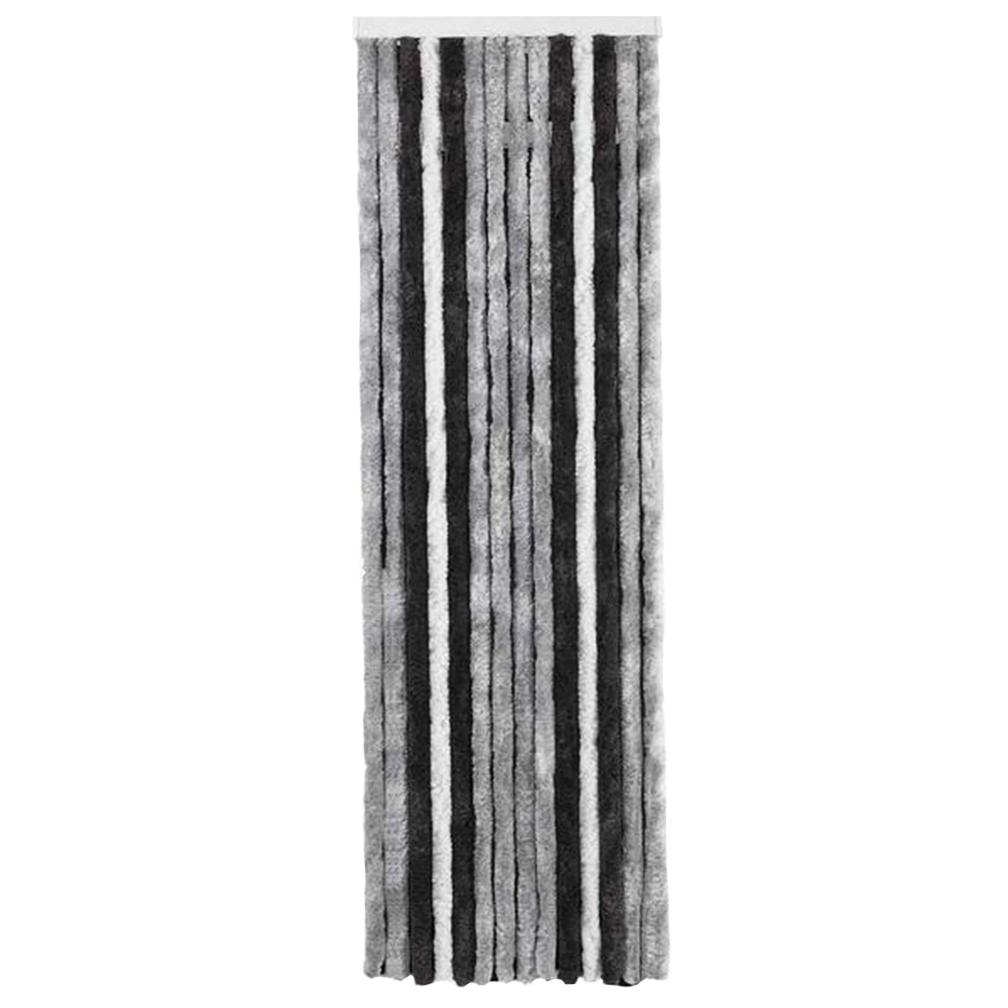 BRUNNER 7233100N.C50 Acapulco Tendina in ciniglia, Bianco/Grigio, 56x185 cm