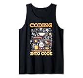 Coding Turning Coffee into Code Design Tank Top