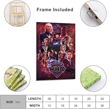 Doctor Who Classic TV Series Posters (18) Room Aesthetic Poster Print Art Wall Painting Canvas Posters Gifts Modern Bedroom Decor 08x12inch(20x30cm)
