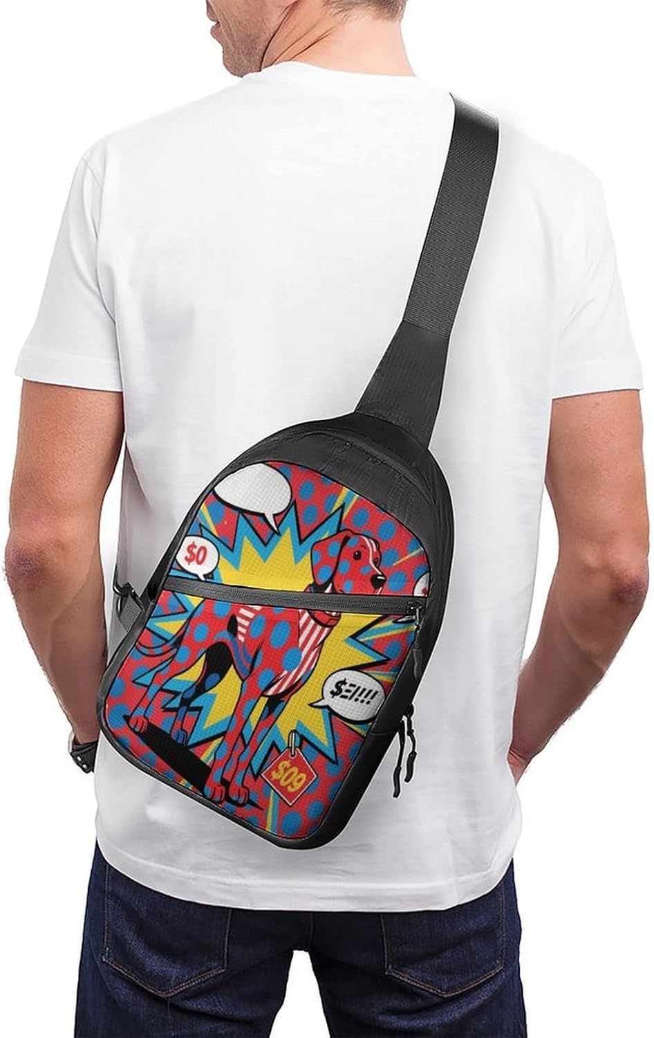 Dalmatian Crossbody Backpack Sling Bag