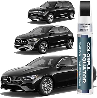Car Touch Up Paint(Cosmos Black Metallic(191/9191)) Compatible with Mercedes-Benz, Car Paint Pen Scratch Repair Two-In-One Touch Up Paint, Premium Car Scratch Remover for Deep Scratches