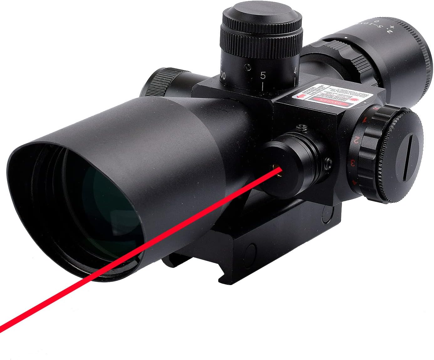 2.5-10x40 Optic Red & Green Illuminated Scope with 20mm Mount Black