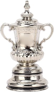 Sorandy Football Cup Shiny Award, Football Competitions Champion Cup Model, Silver Elegant and Design, High Simulation Metal Fantasy Ornaments Decor