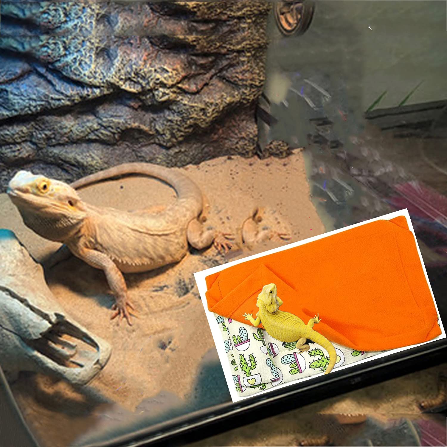 Hamac Dragon Barbu – Gazon Artificiel Vert Pour Reptile Lézard