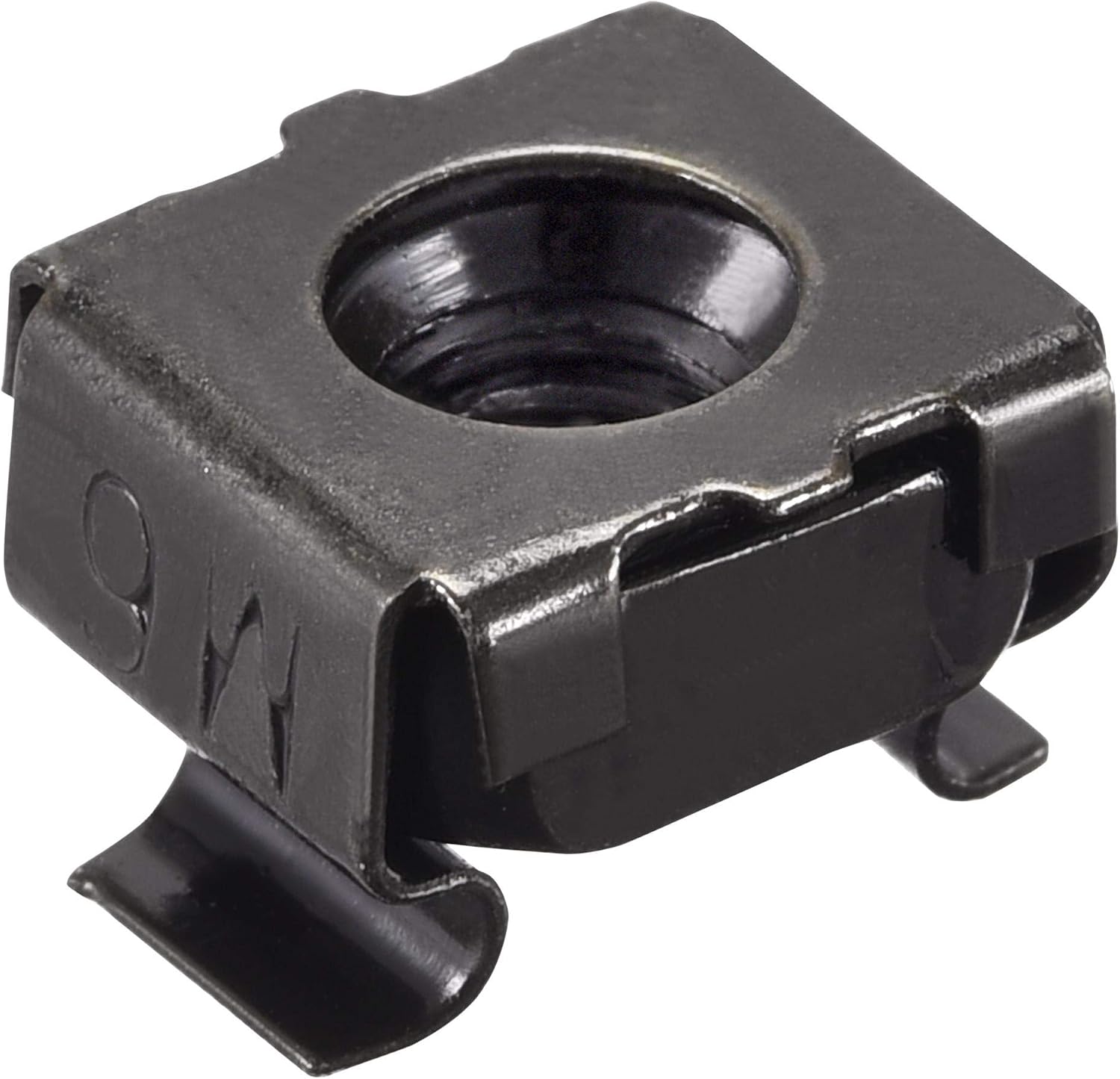 sourcing map Snap-in Cage Nuts - M6 x 1mm Carbon Steel Metric Nut for Server Shelve Cabinet 10pcs - Image 5