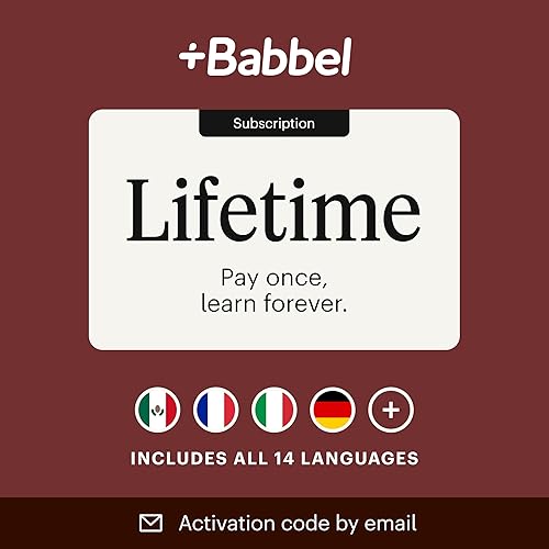 Miniatura 9 de Babbel Language Learning Software - Learn to Speak Spanish, French, English, & More - All 14 Languages Included, Audio Lessons - Compatible with