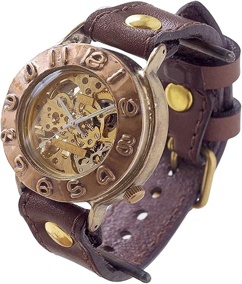 レトロな風合いの手巻き式。 手作り時計職人ブランド【NABE TIME