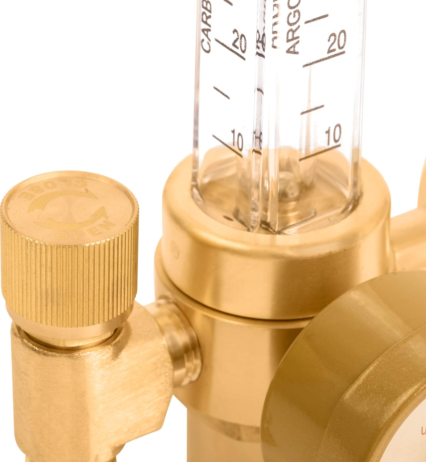 SPARC Argon Regulator & Flow Meter - Welding Gas Regulator for MIG Welding & TIG Welding 0-70CFH CGA580 LIFETIME USA WARRANTY