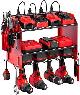 Power Tool Organizer Wall Mount With 3 Layers