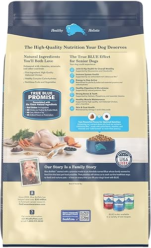 Miniatura 2 de Blue Buffalo Life Protection Formula Alimento seco natural para perros mayores, pollo y arroz integral, 15 libras