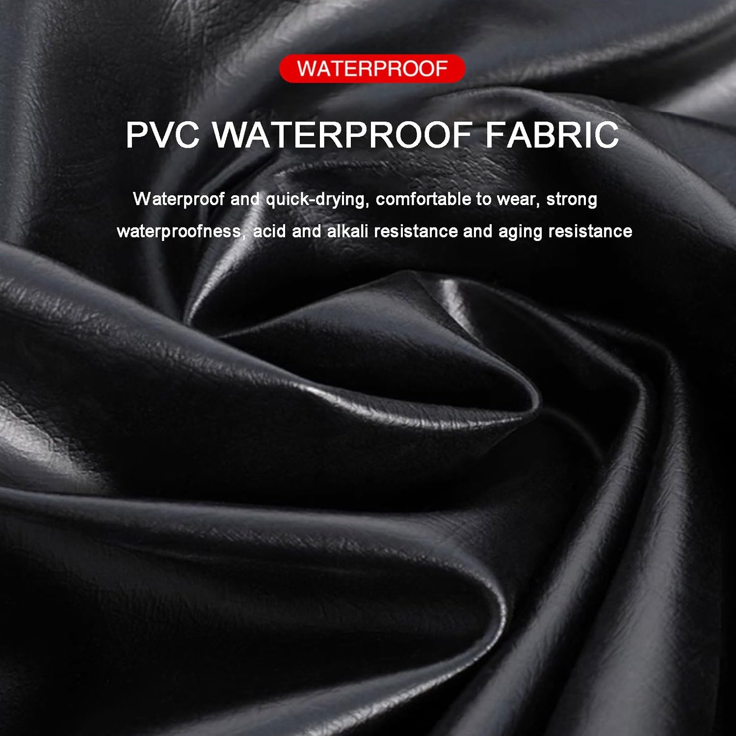 Oversized Fishing Chest Waders for Men, PVC Waterproof Hunting Chest Wader with Bootfoot Belt Breathable Lightweight