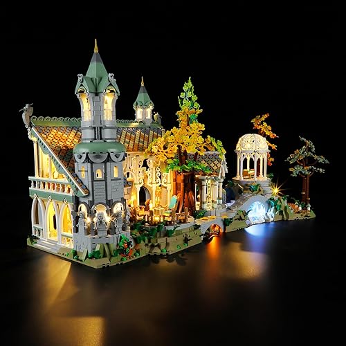Miniatura 3 de YEABRICKS LED Light for Lego-10316 Lord of The Rings The Lord of The Rings: Rivendell Building Blocks Model (Lego Set NOT Included)