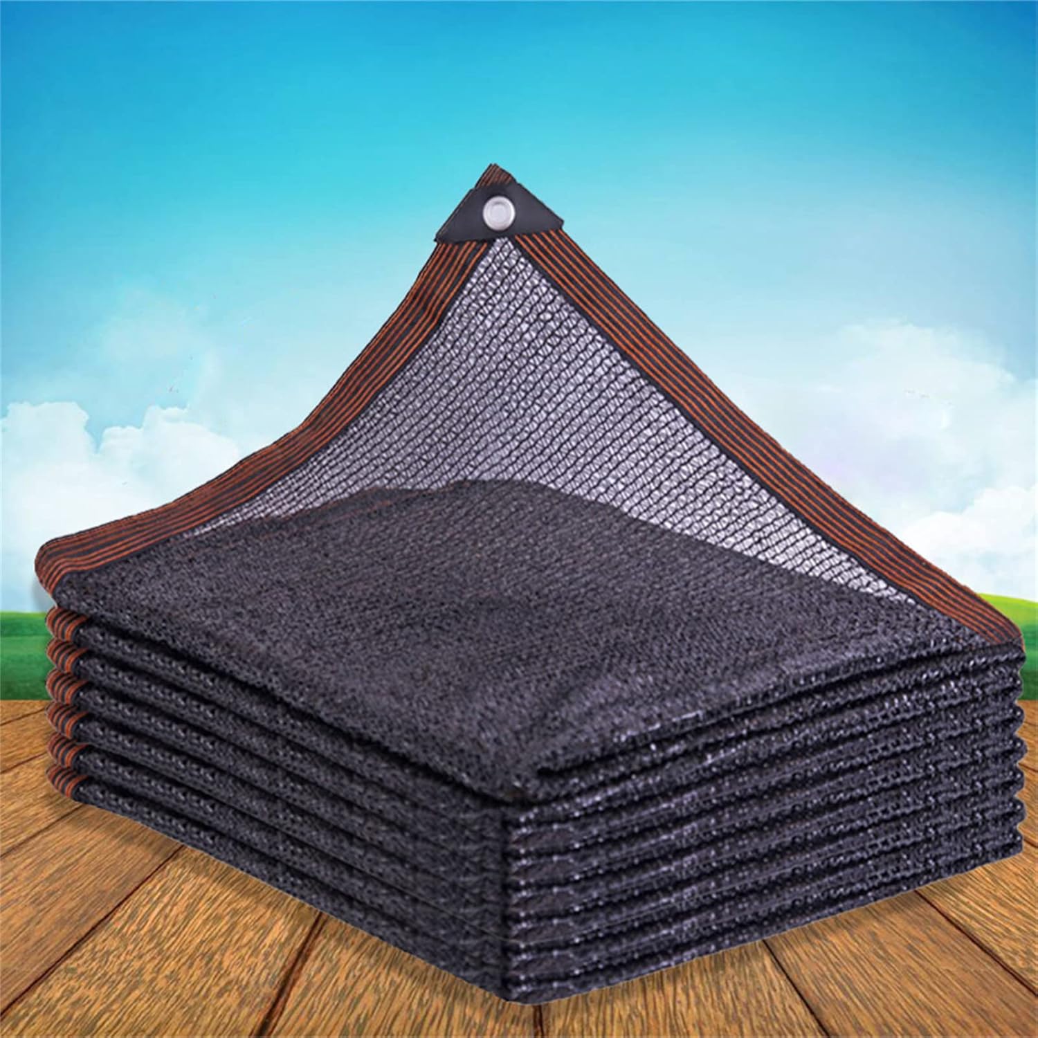 Sun Shade Cloth, 80% Shade Greenhouse Shading Net with Grommets Bungee Cords, 46 Sizes UV Resistant Thick Sunblock for Garden, Pergola, Patio Plants, Greenhouse, Chicken Coop, Outdoor (6x26ft)