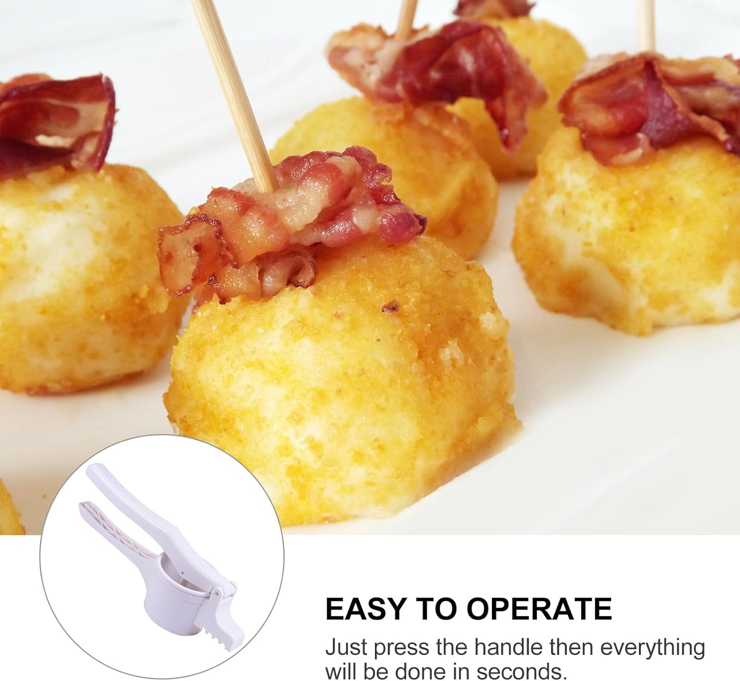 Hemoton Potato Ricer and Masher,Fruit and Vegetables Press,Masher Ricer Kitchen Tool,Manual for Potatoes Fruits Vegetables Yams Squash Baby Food and More