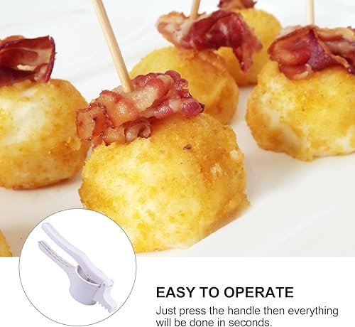 Miniatura 6 de Prensador de patatas de plástico, prensador manual de cítricos y limón para prensar patatas frutas, verduras y alimentos