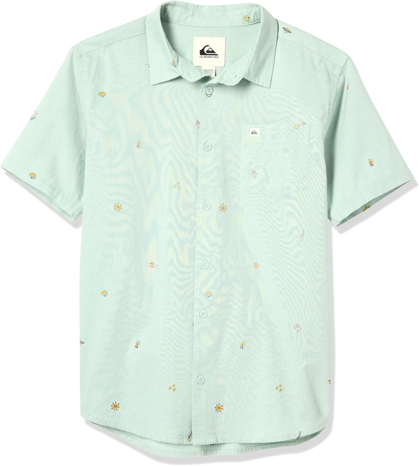 Quiksilver Boys' Short Sleeve Classic Woven Shirt, Button Down Top, Stylish & Comfortable