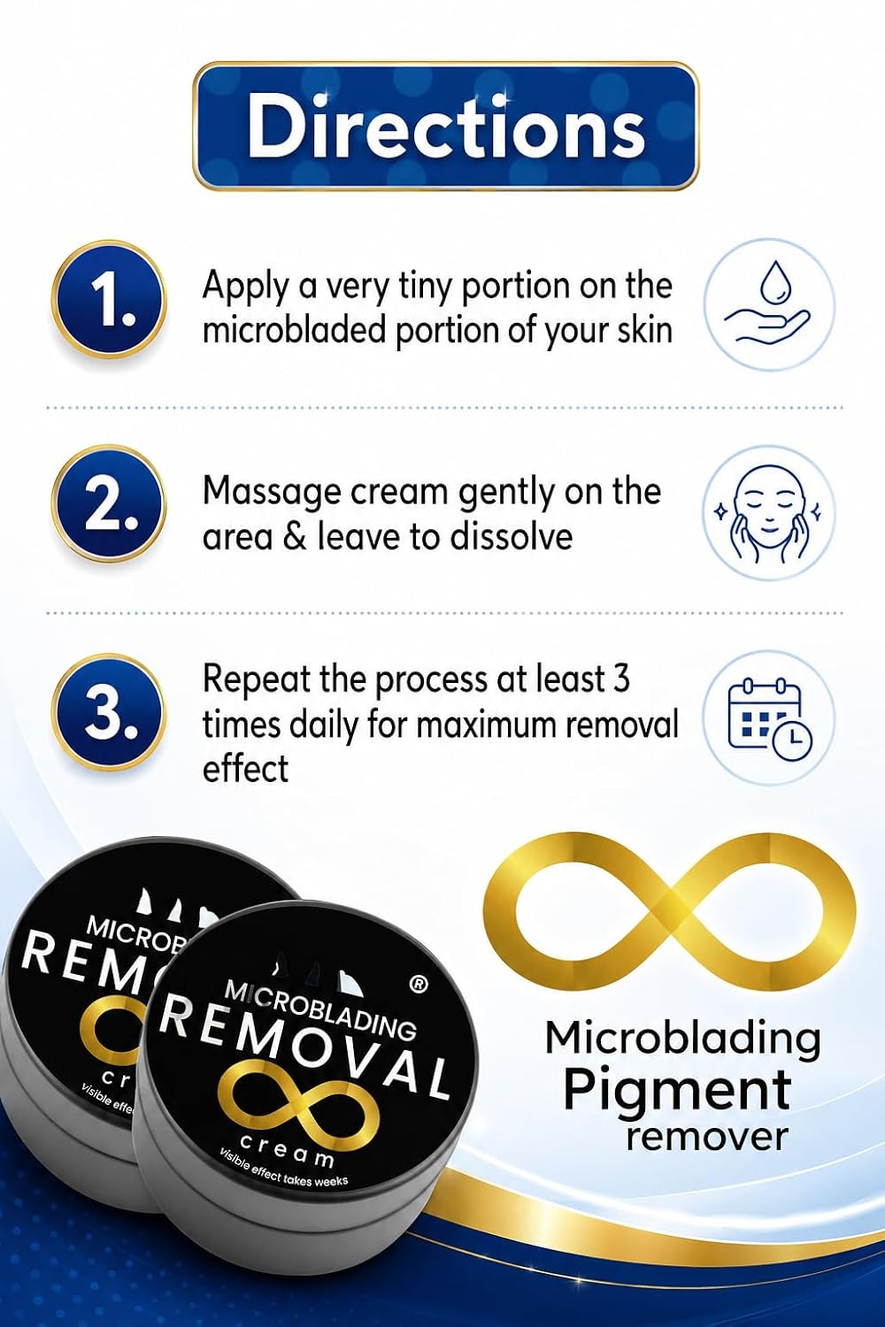 Microblading Removal Cream for Eyebrow - Fast Fade for Unwanted Microblading