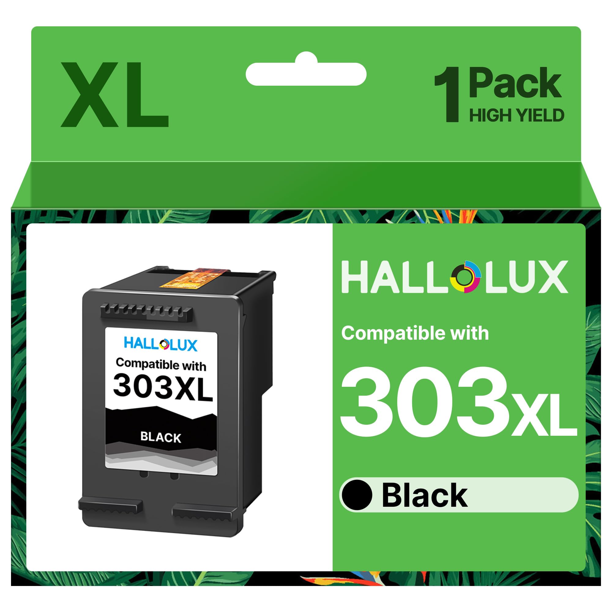 HALLOLUX 62 Druckerpatronen 62 XL Multipack Tintenpatronen Kompatibel für HP 62XL Schwarz und Farbe Patronen für Envy 5540 5544 5545 5548 5640 5646 7640 OfficeJet 200 5740 5742 5744 (2er-Pack)
