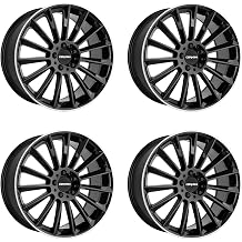 4x Carmani alloy rims 17 Fritz 8.5x20 ET35 5x112 black lip polish compatible with MG HS MG4 MG5
