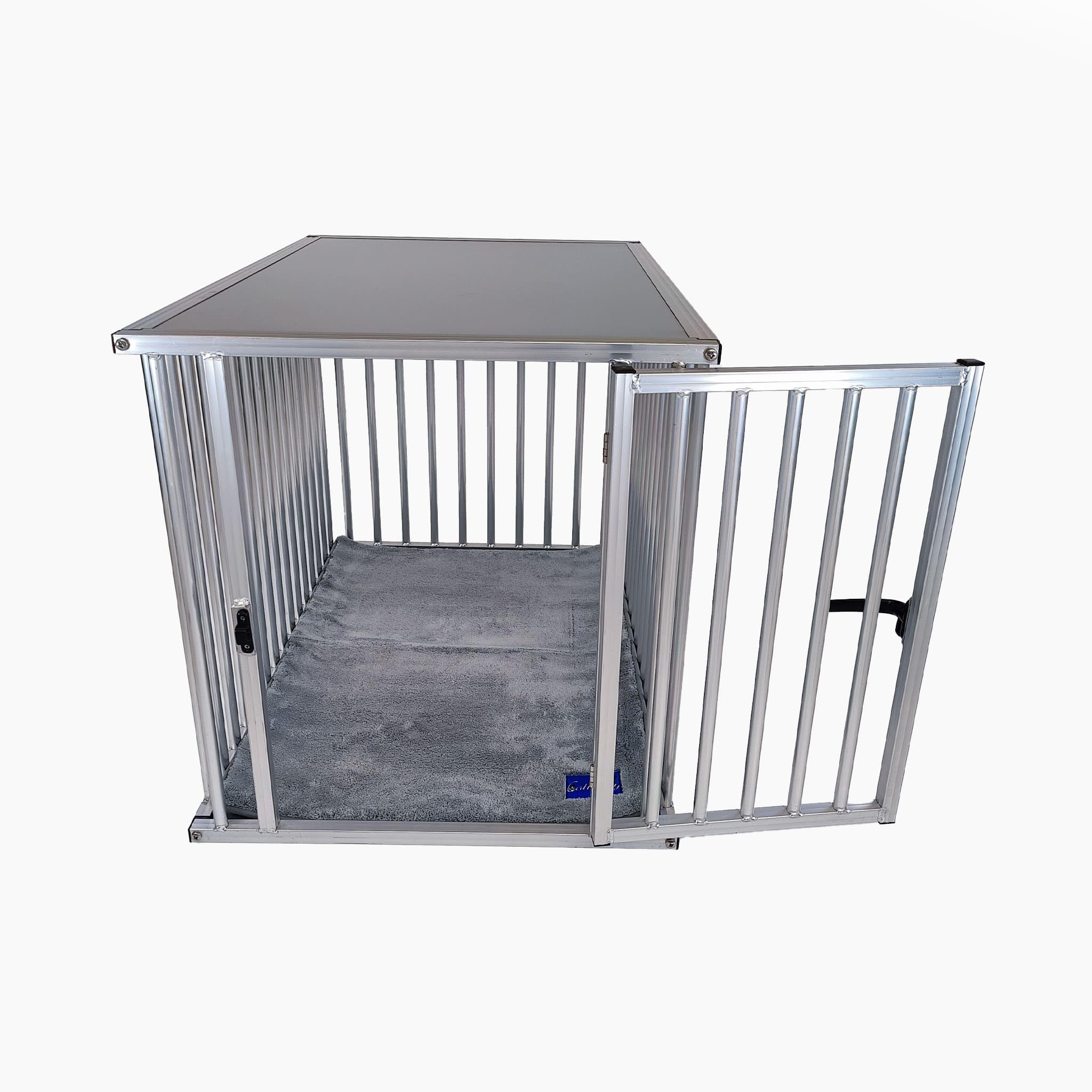 Aluminium Dogbox/Dog Box/Aluminium Dog Cage for Office and Home (Vertical Rods Only) Original Callieway
