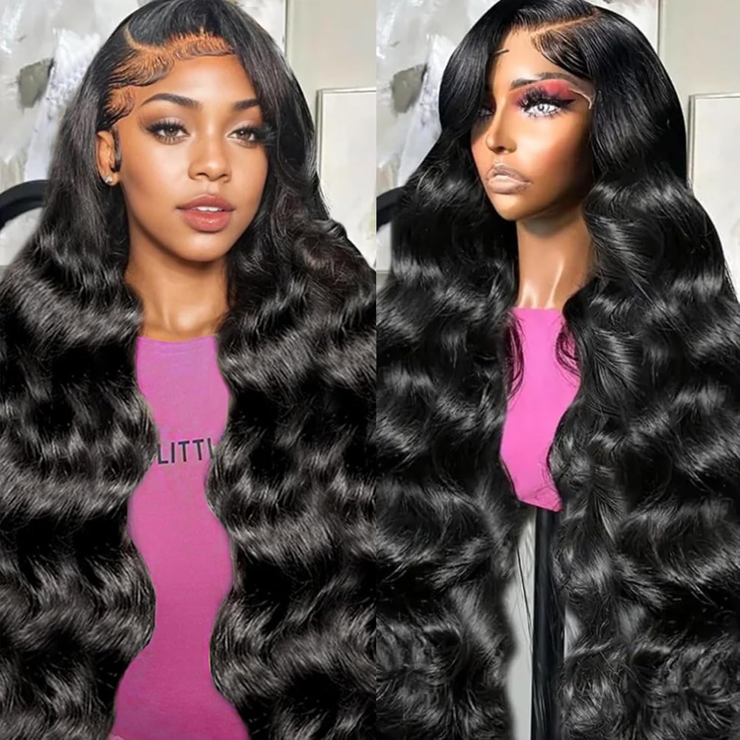 32 Inch 13×6 Lace Front Wigs Human Hair 200% Density Body Wave Wigs For Black Women 13×6 Hd Lace Frontal Wigs Pre Plucked With Baby Hair