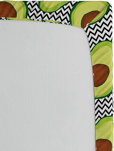 Miniatura 35 de Ambesonne - Sábana bajera ajustable multicolor, en colores y tres tamaños Azul y gris,Verde Militar Sage Green,Ámbar beige,Negro Grey White,Azul