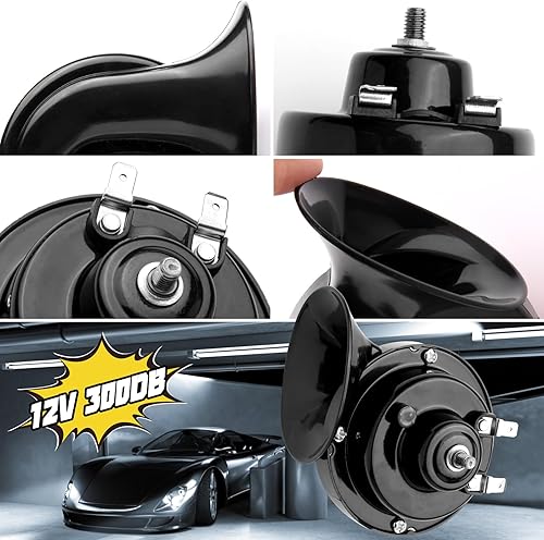 Miniatura 10 de Yungeln Bocinas de tren para camiones de 300 DB bocina eléctrica de caracol de aire fuerte kit de bocinas impermeables de 12 V súper ruidosas para