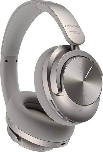 Noise Master Buds Max Wireless Headphones, 60h Battery, Adaptive ANC, Titanium, IPX4 Water Resistant