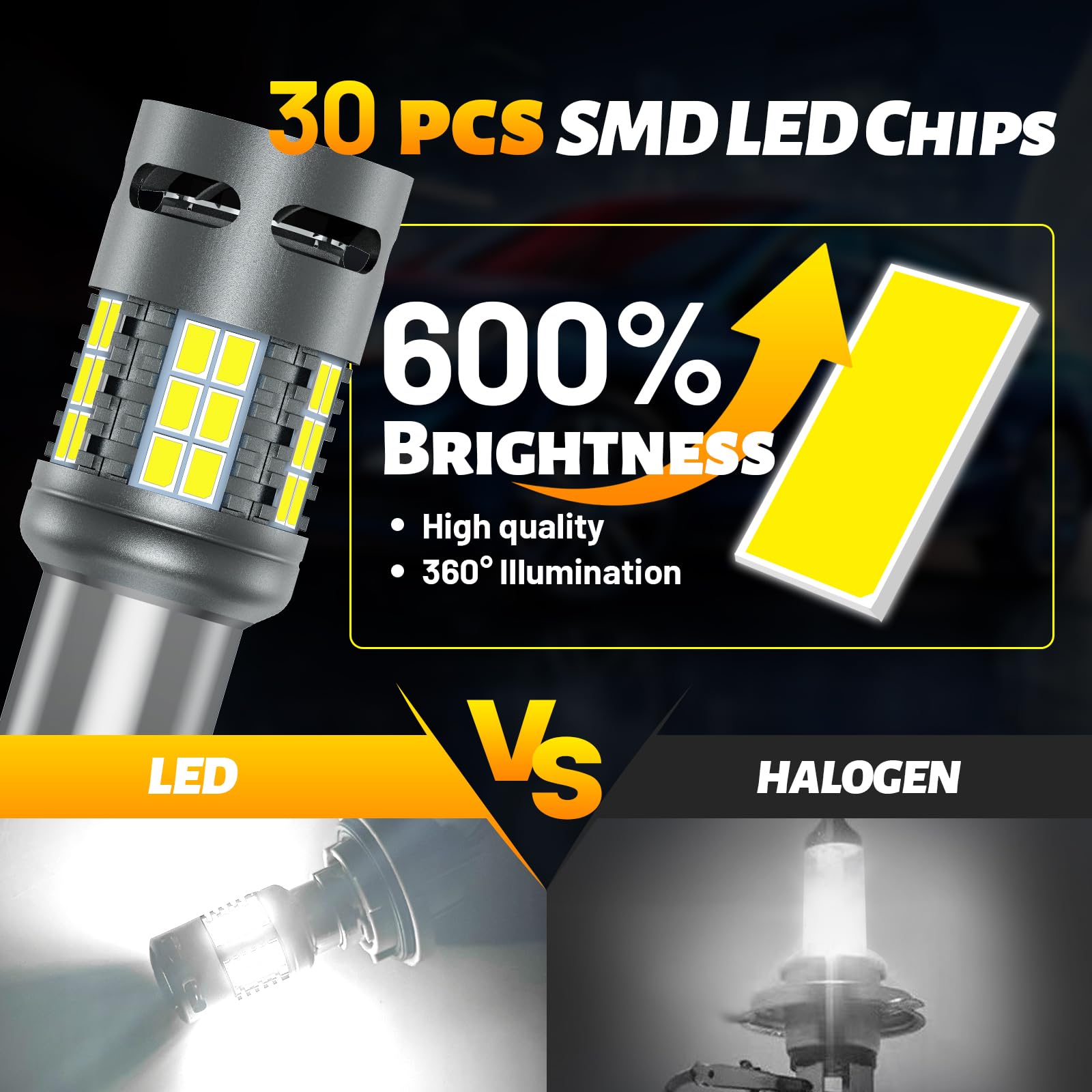 P21/5W 1157 BAY15D Lampadina LED Bianco CANBUS Senza Errori 4000LM Resistenza Anti Iper Flash Super Luminoso con Ventola 2057 2357 7528 per Luci dei Freni Segnali di Direzione(2PCS)