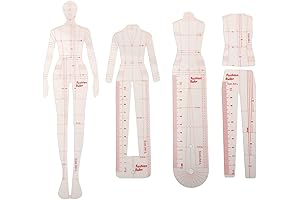 Fashion Drawing Template Ruler Set for Women's Clothing Design