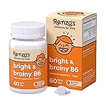 Renzo\'s Bright & Brainy Vitamin B6, Dissolving Kids Vitamin B6, 60 Sugar-Free Melty Tabs, Oh Oh Oh Orange Flavored