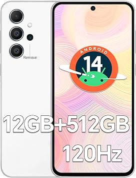 I55 Ultra Unlocked Cell Phone, Snapdragon 888 Android Unlocked Phones, 5G Smartphone, 12GB+512GB, 5000mAh Battery, 48MP+108MP Camera, 6.8" WQHD+ Display, Dual SIM/GPS/WiFi