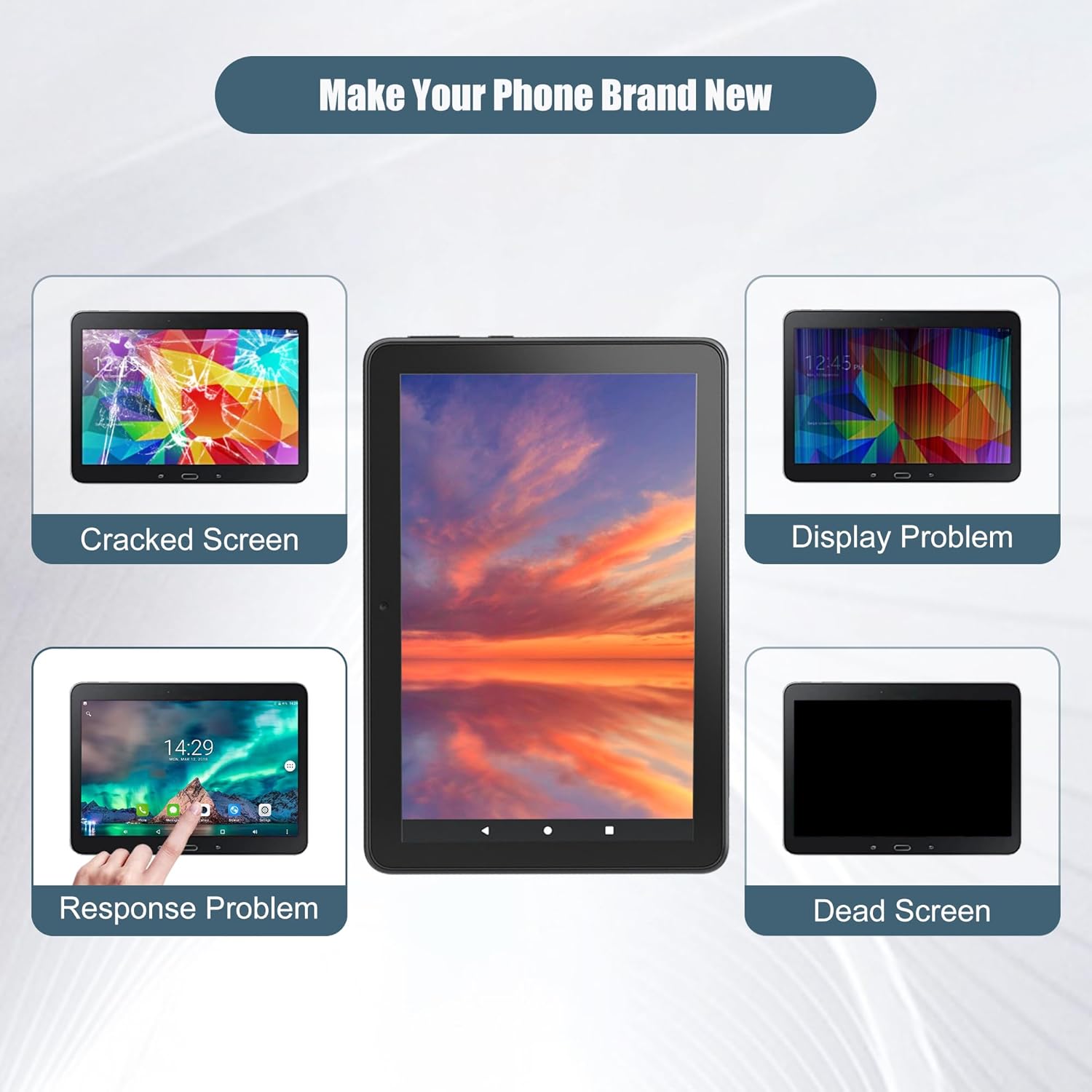 LCD Digital Display Compatible with Fire HD 8 12th Gen 2022 8" LCD Display Touch Screen Digital Assembly with Tools